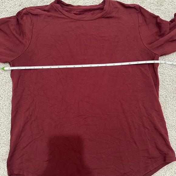 Lululemon Love Long Sleeve in Red Merlot Size Medium - Picture 4 of 8